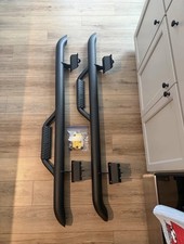 Ford Step Bars Ford F150 Raptor Regular Cab Length Side Step Bars "Hoop Steps" Black - NEW
