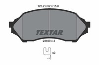 Bremsbelagsatz FÜR Mazda 323 F VI SchrÄGheck (Bj) - Textar 2349002