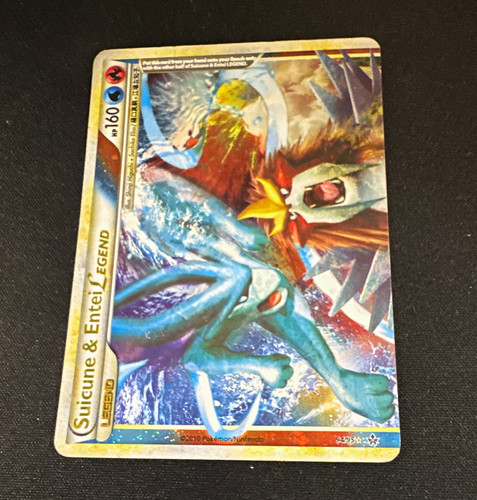 Nintendo Pokemon TCG Suicune & Entei LEGEND 94/95 Unleashed Holo Ultra Rare