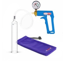 LeLuv Penis Pump with Gauge Premium Maxi Handle Vacuum Pump, Clear Hose 9" L...