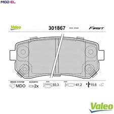 BRAKE PAD SET DISC BRAKE 301867 FOR HYUNDAI ix35/SUV TUCSON/II/IX35 KONA i30