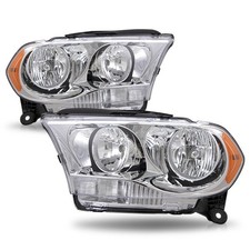 For 2011 2012 2013 Dodge Durango Chrome Clear Housing Assembly Headlights 11-13