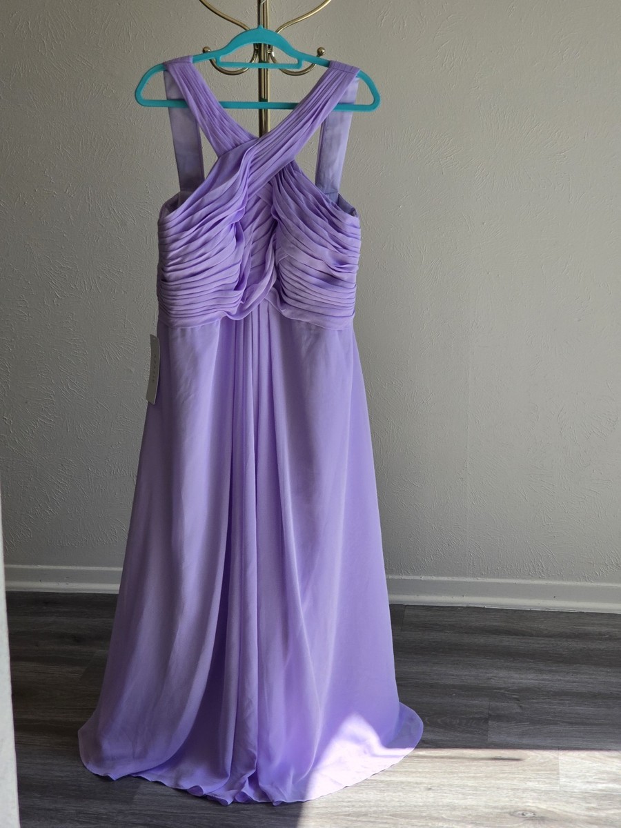 satin lilac bridesmaid dresses One Shoulder Short Sleeve Side Slit Long Custom – BubbleGowns Stretch Satin Color Wedtrend Women Lilac Bridesmaid Dress