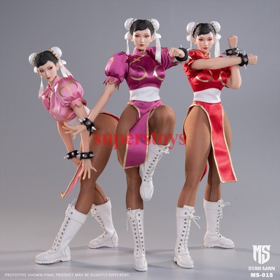 STAR MAN 春麗 (赤)ストリートファイターZERO1/6 フィギュア STAR MAN MS-015 1/6 Female Fighter Li Collectible Action Figure
