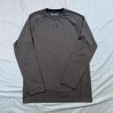 Under Armour Shirt Mens XL Black ColdGear Fitted Long Sleeve Base Layer Athletic