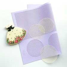Nadiamlb Grid Silicone Mat For Cookie And Cake Decorating