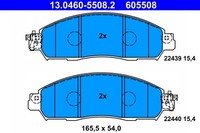Bremsbelagsatz FÜR Nissan NV200 Kasten, Nissan Leaf (ZE1) - ATE 13.0460-5508.2
