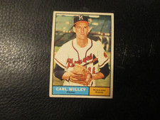 1961  TOPPS #105  CARL WILLEY   BRAVES        EX/EXMT