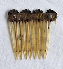 Hand Hammered Sterling on Comb 1-3/4" tall x 1-1/4 wide the left tine is broken — photo 2
