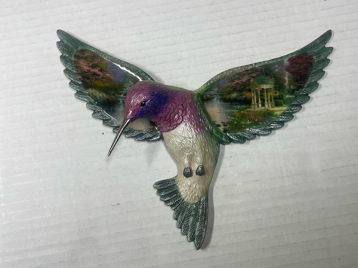 Thomas Kinkade Wall Decor Garden of Prayer Hummingbird Beauty in