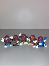 THE CALIFORNIA RAISINS Band Lot Of 5 Figures PVC Vintage 1987 1988