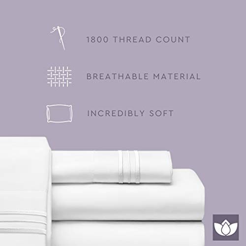 1800 Serie 4 Stück Bettlaken Set Hotel Luxus Ultra Weich Tiefe Taschen Bettwäsche Set - Bild 162 von 165