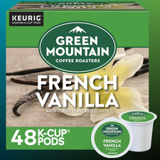 Green Mountain Coffee French Vanilla Decaf, Keurig K-Cup Pod, Light Roast, 48ct