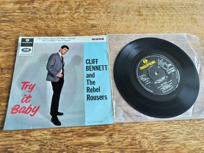 Cliff Bennett & The Rebel Rousers Try It Baby UK 1st Parlophone GEP 8936 7'' EP