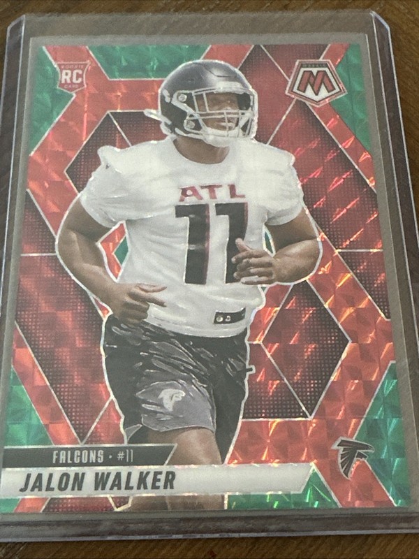 2025 Panini Mosaic Jalon Walker Rookie #377 Green Mosaic Prizm RC