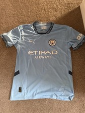 Jeremy Doku Signed Manchester City Shirt 24/25