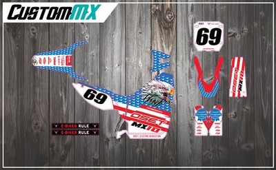CustomMX: Graphics Kit to fit OSET MX 10 Electric Bike MX10 stickers
