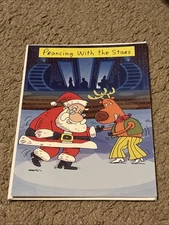 NobleWorks “Prancing With the Stars” Christmas Greeting Card-New Humor