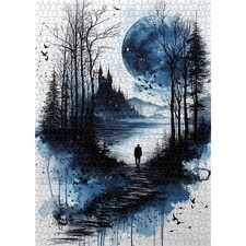 1000 Piece Puzzle Nature Landscape Jigsaw Puzzles For Adults Blue Green Multi