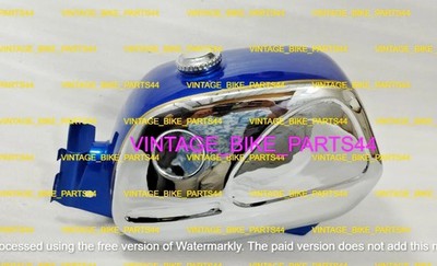 Zündapp KS 50 517 Super Sport C50 KS 100 steel chrome & blue painted gas tank
