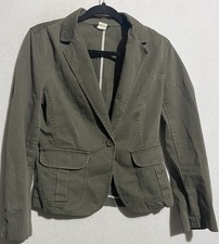 Classic Designer J Crew Olive Green Blazer Womens Small Heritage