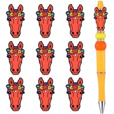 WEWAYSMILE 10 Pcs 1.18 inches x 0.59 3 cm x 1.5 cm , Horse-Headed Dog