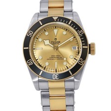 TUDOR Heritage Black Bay S&G 41mm Steel 18K Yellow Gold Champagne Dial M7973...