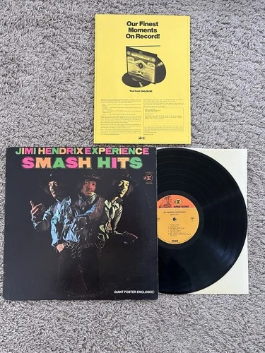 Jimi Hendrix Smash Hits First Press W/ Insert VG++ Reprise Records 1969 US