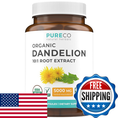 USDA Organic Dandelion Root Extract - High Potency 10:1 Dandelion Root Supplemen