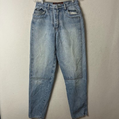 Vtg 90s Bugle Boy Jean Indian Nation turquoise button sz 29 x 32 light Hong Kong