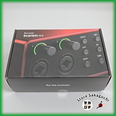 Focusrite Scarlett 4i4 4th Gen Music Audio Recording USB Interface 4in 4out