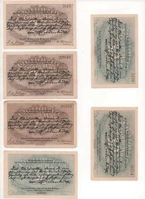 (USA) NOTGELD - KAHLA - 8 different notes (K013) K013