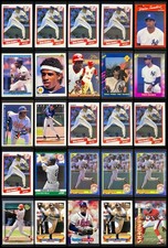 BO JACKSON- 🏟️ 🔥 25 CARD LOT- INSERTS & BASE- BASEBALL  & FOOTBALL