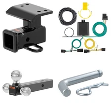 Trailer Hitch 2in Receiver, Wiring Harness, 45001 Ball Mount Package CURT 13133