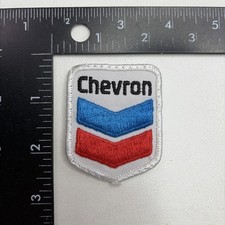 Vintage Small Size Red CHEVRON Embroidered Patch (Gas, Gas Station, Oil) 00SE