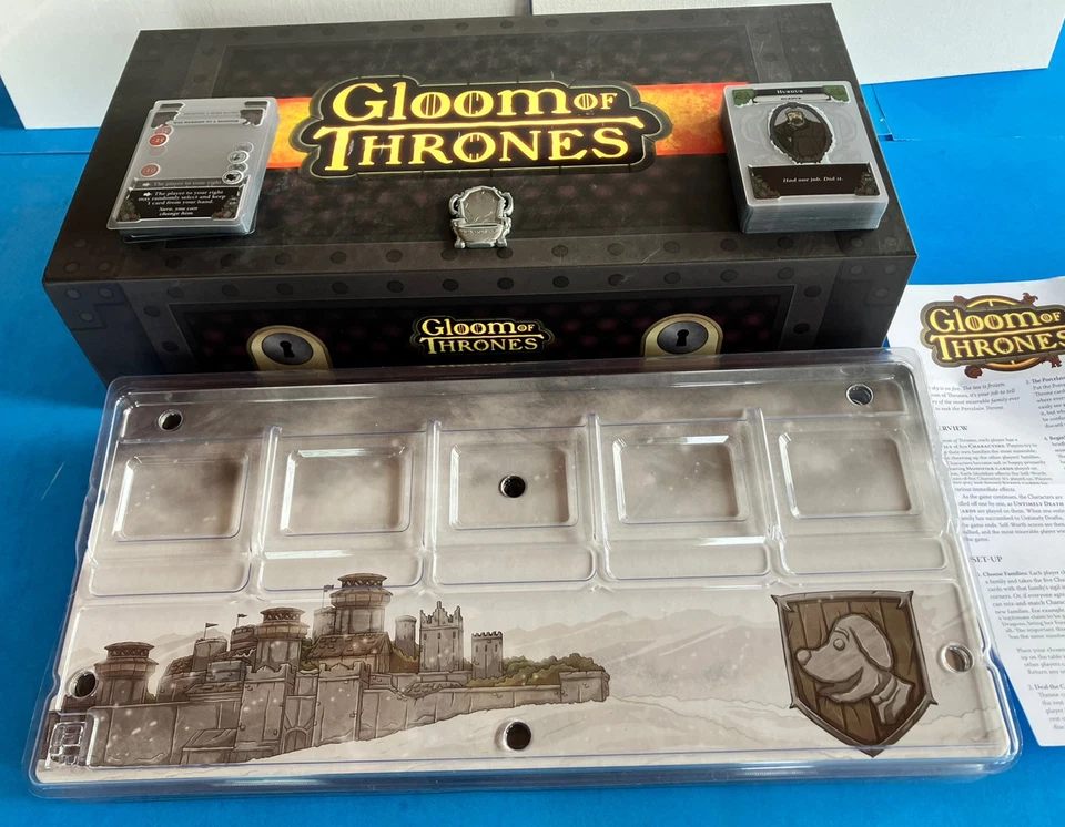 Atlas Games Cardgame GLOOM of THRONES (Deluxe Ed) Box VG+ - Image 4 of 4