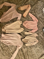 Bundle of 5 Long-Sleeve Ballet Leotards  Tights   Size 4  6 Years