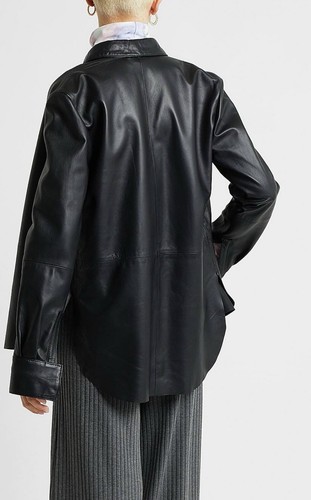 Damen Lederjacke ,Hemd , 8 BY YOOX, Gr. S , Italien. Lammleder , 139 Euro - Bild 3 von 11