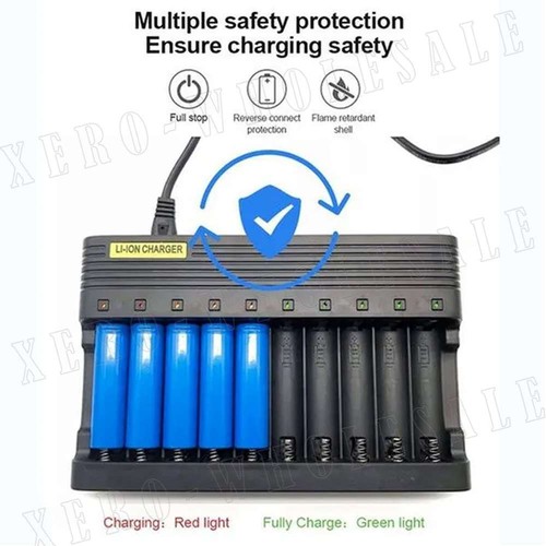 10Slots Smart Battery Charger For AA AAA C D Size Rechargeable Batteries PLUG AU - Picture 10 of 12