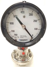 🔥 Ashcroft Vacuum Pressure Gauge 760mm Hg 45-1279-SS-04L-XPDHN Stainless 1" NPT