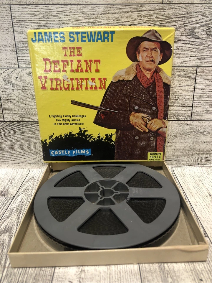 The Defiant Virginian 8mm Film Vintage Movie James Stewart Foto 3 de 3