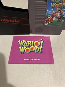 Wario's Woods (Nintendo NES, 1994) TESTED Authentic With Manual