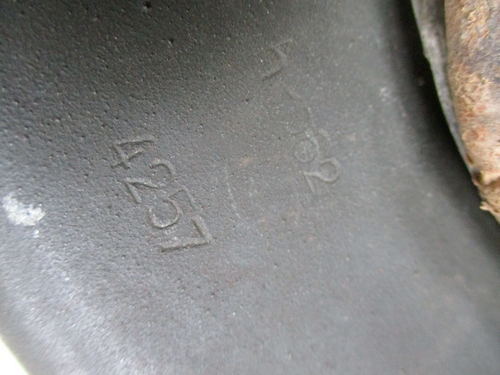 ORIGINAL genuine WW2 GERMAN WH ARMY m42 HELMET HKP62 4257 = 1944 & CHIN STRAP - Picture 3 of 24
