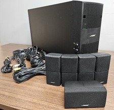 Bose Acoustimass 16 Series II Home Theater Subwoofer w/ 5 Speakers Cables