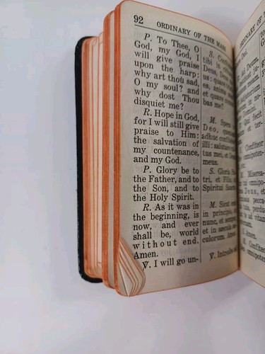 1947 Ave Maria - A Manual of Catholic Devotions - Leather Pocket Size - Picture 9 of 14