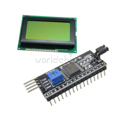 5V 12864 Yellow Green 128x64 LCD Display 1602LCD IIC/I2C/SPI Serial for Arduino