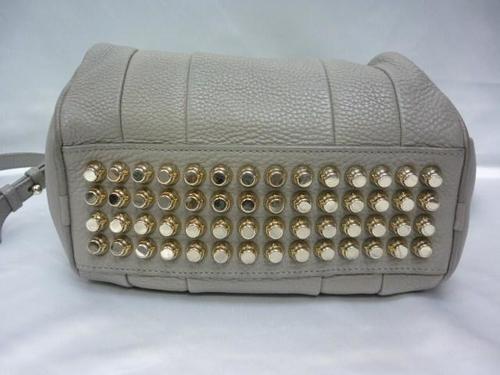 Authentic ALEXANDER WANG Rocky 2WAY Bag Gray Studs Used - Afbeelding 3 van 10