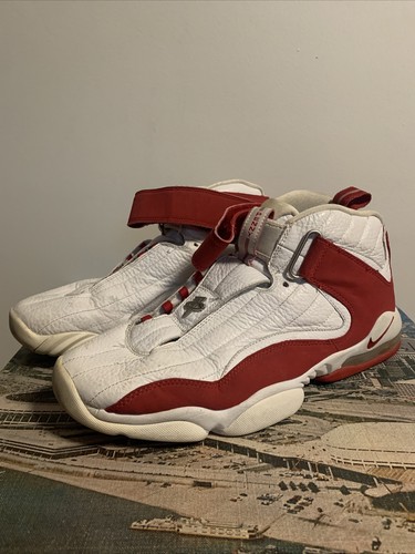 Nike Air Max Penny IV White Red Men's Basketball Shoes size 11 2005 Retro  Used | eBay