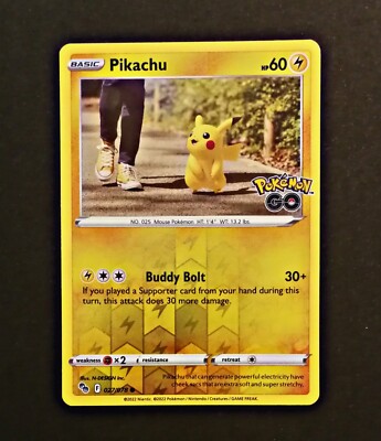 Pokemon GO - Pikachu - Reverse - NM - EN - 027/078 - NO Base Set , NO psa
