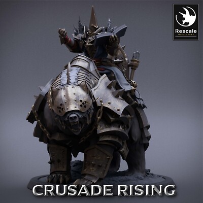 Tempelritter Priester Reiter C2- Crusade Rising Rescale Miniatures 28mm Tabletop